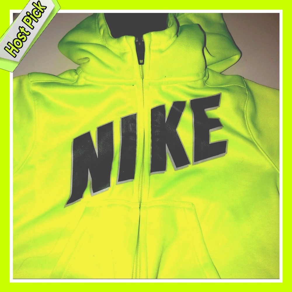 Nike Neon Zip Cardigan Toddler Hoodie 18M - Picture 4 of 11